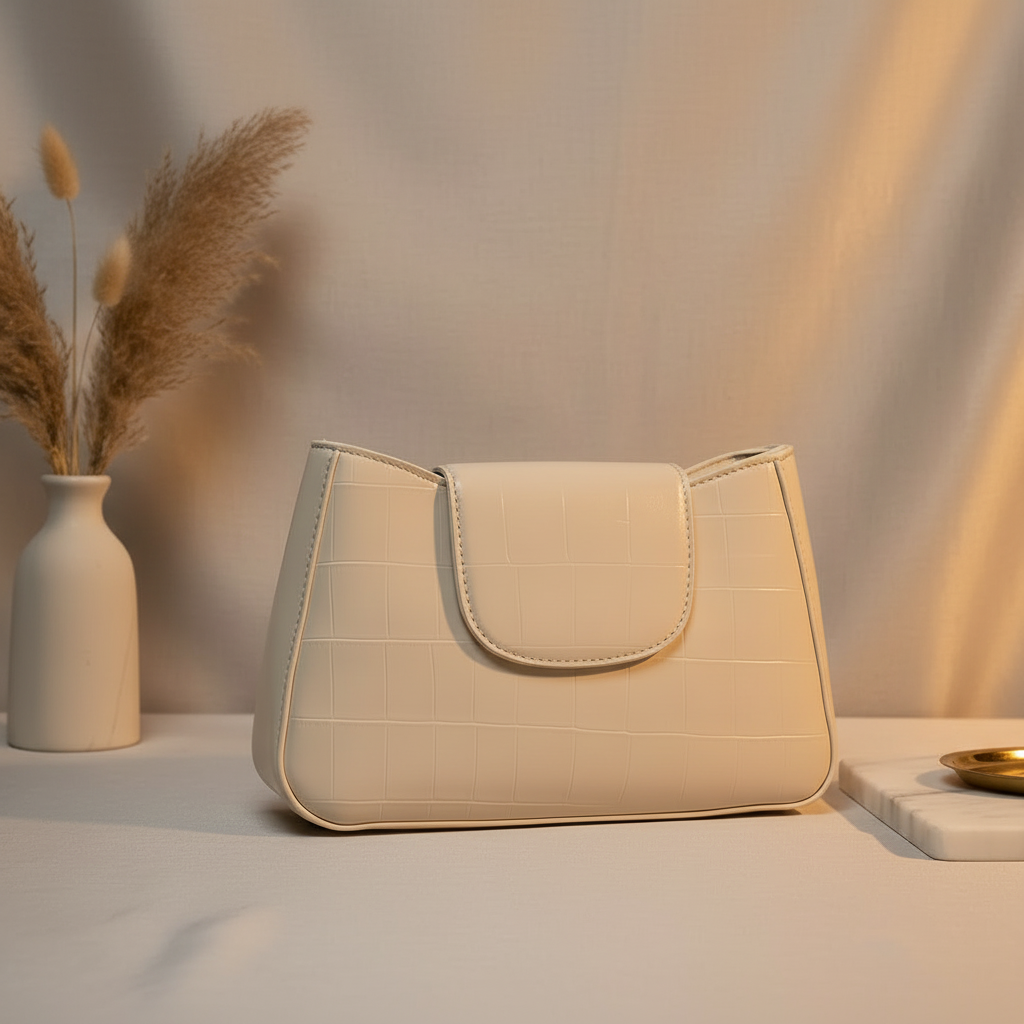 Blush Braided Handle Shoulder Bag with Chain Detail RAYORA ENTERPRISE