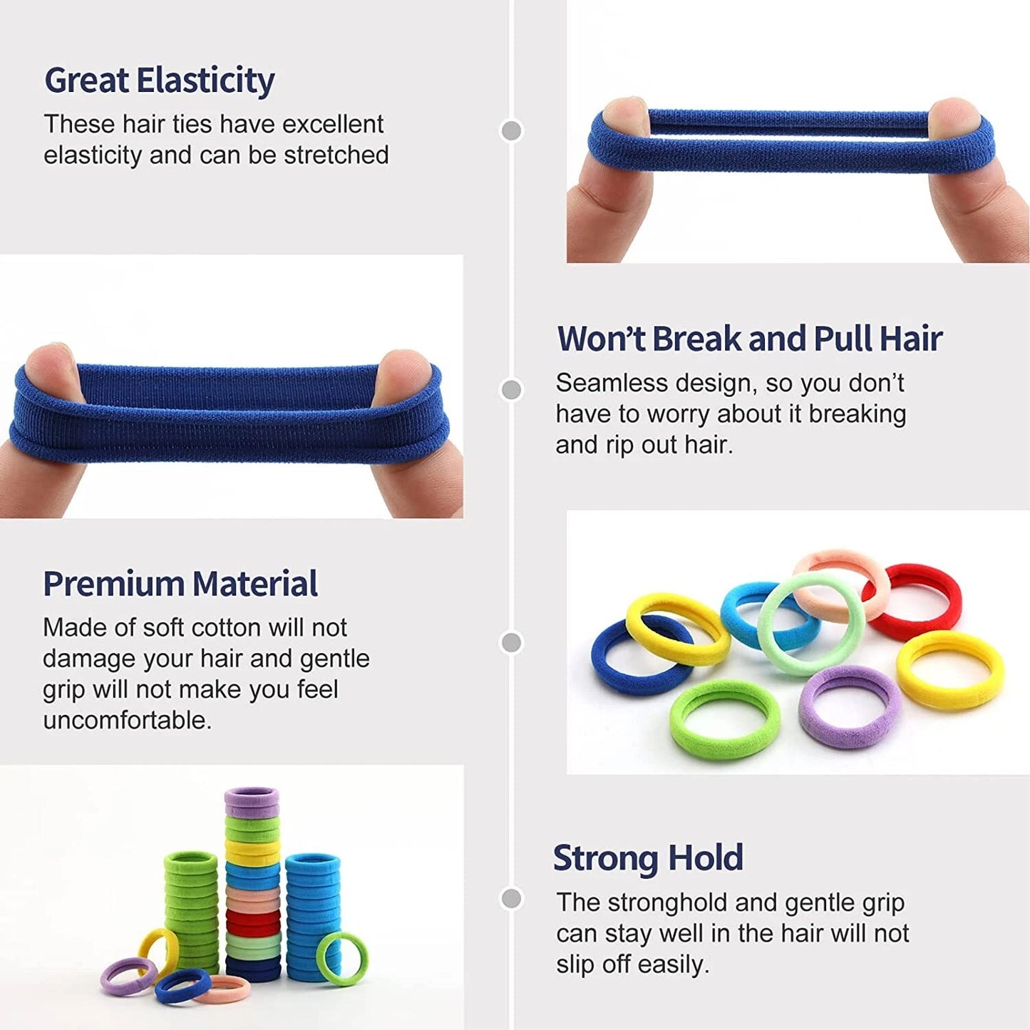 Kids Hair Bands Rubber Bands Cute Hair Clips In Storage Box (Mix Design 1 Set)