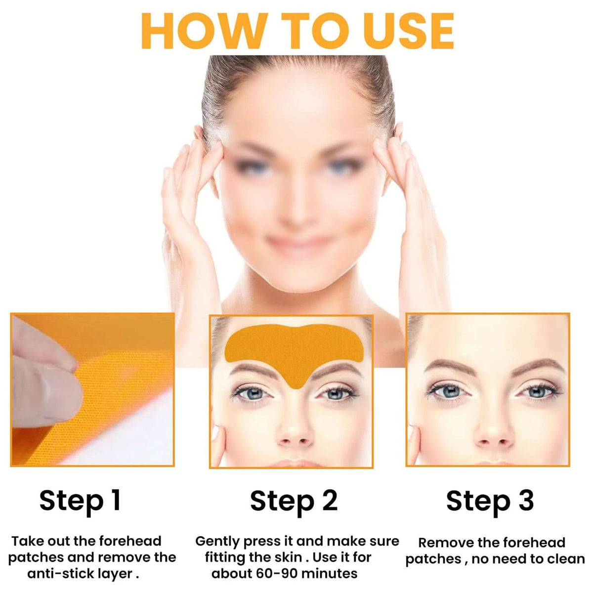 Forehead Wrinkle Patches Face Wrinkle Patches (10 Pcs Set) HP DD