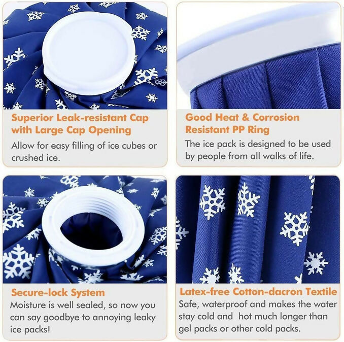 Ice Bag Pain Relief 9 Inch Reusable Cold Therapy Ice Pack