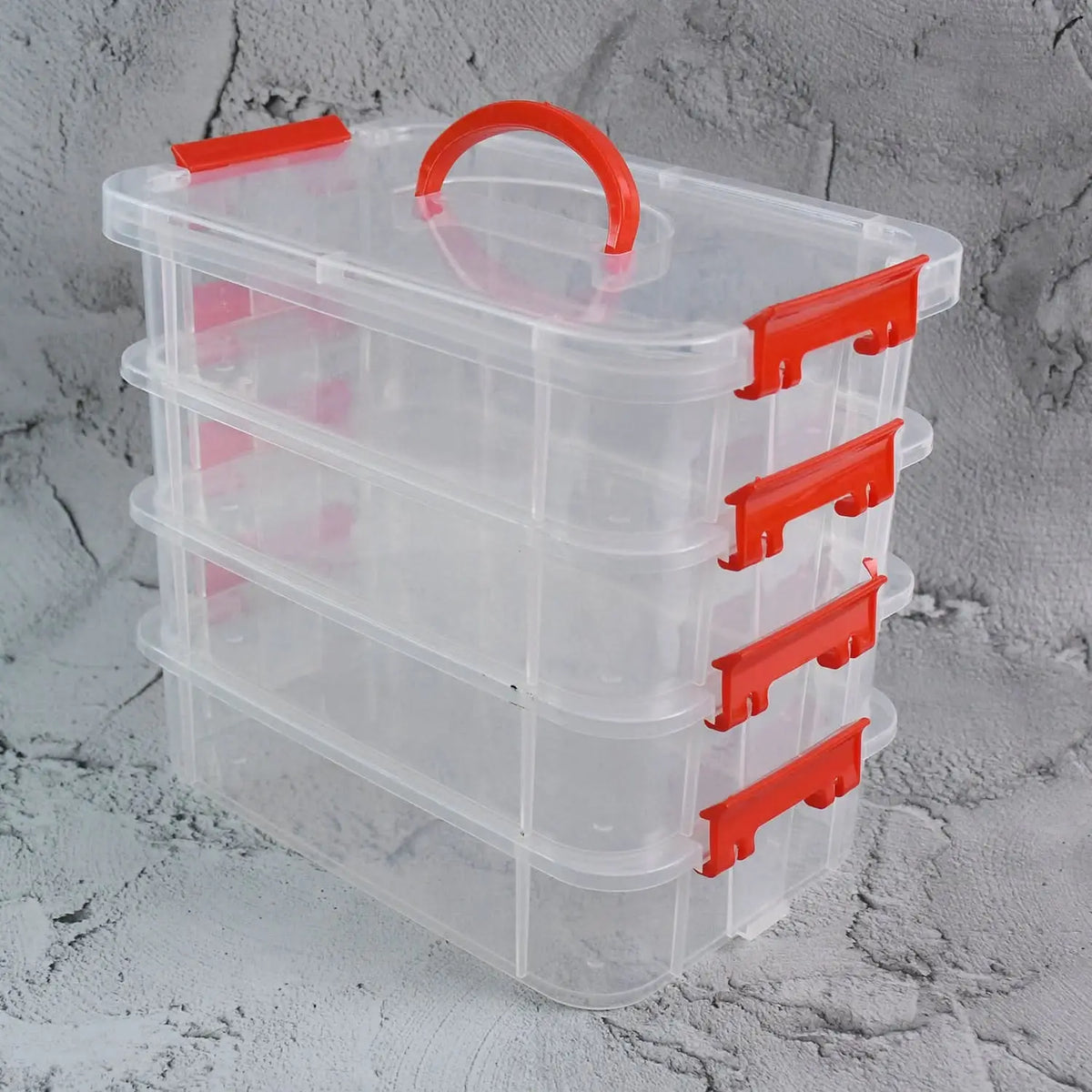 4-layer Transparent Multipurpose Plastic Storage Box HP DD