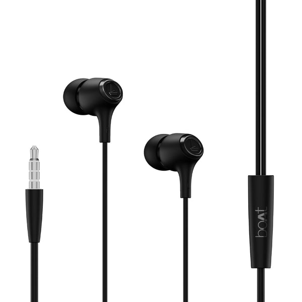 boAt Bassheads 95 with Wired in Ear Phones ,120Cm Cable & 3.5Mm Jack(Active Black)