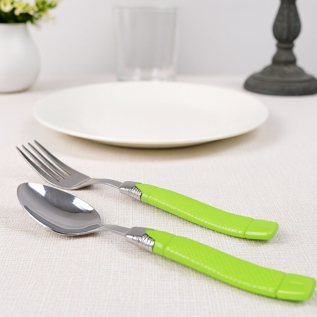 Supermom Premium Fancy Cutlery Set With Holder (24 Pc Set) HP DD