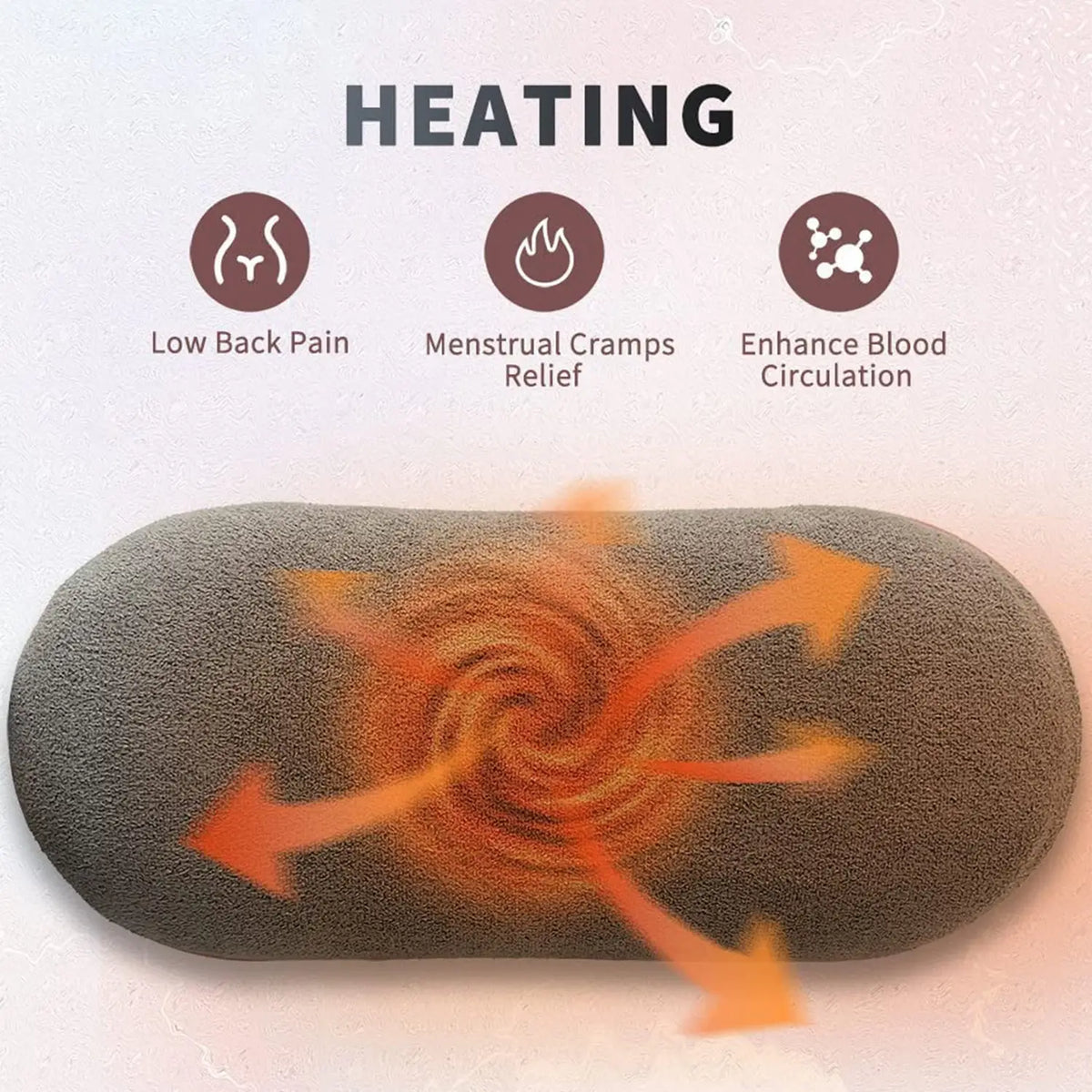 Rechargeable Smart Warm Palace Belt With Heating and vibrating Relieve Period Cramp Pain Menstrual Waist Belt for Cramp Period Care (1 Pc) HP DD