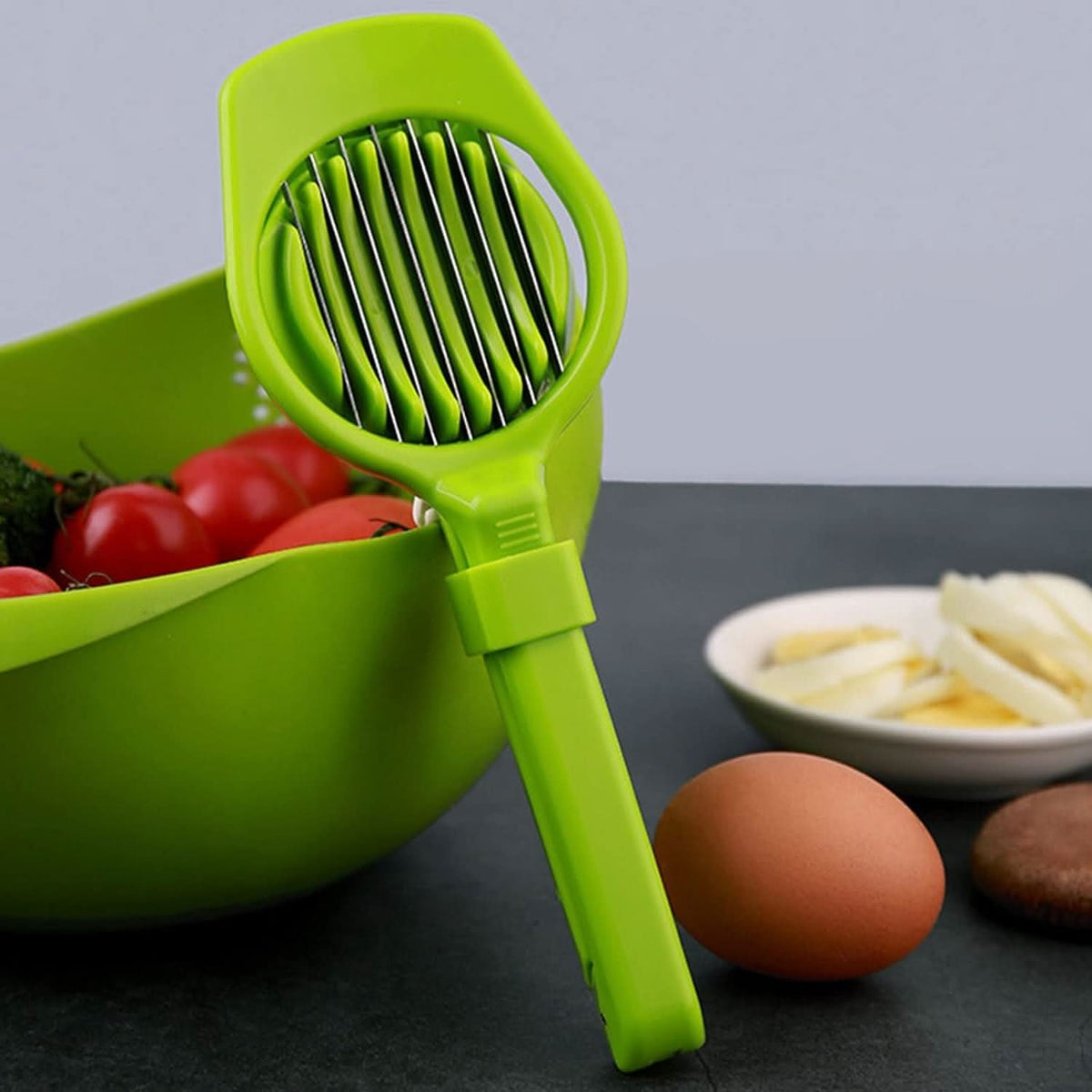 Multipurpose Slicer with 7 Blades Egg, Strawberry & Fruit Cutter HP DD