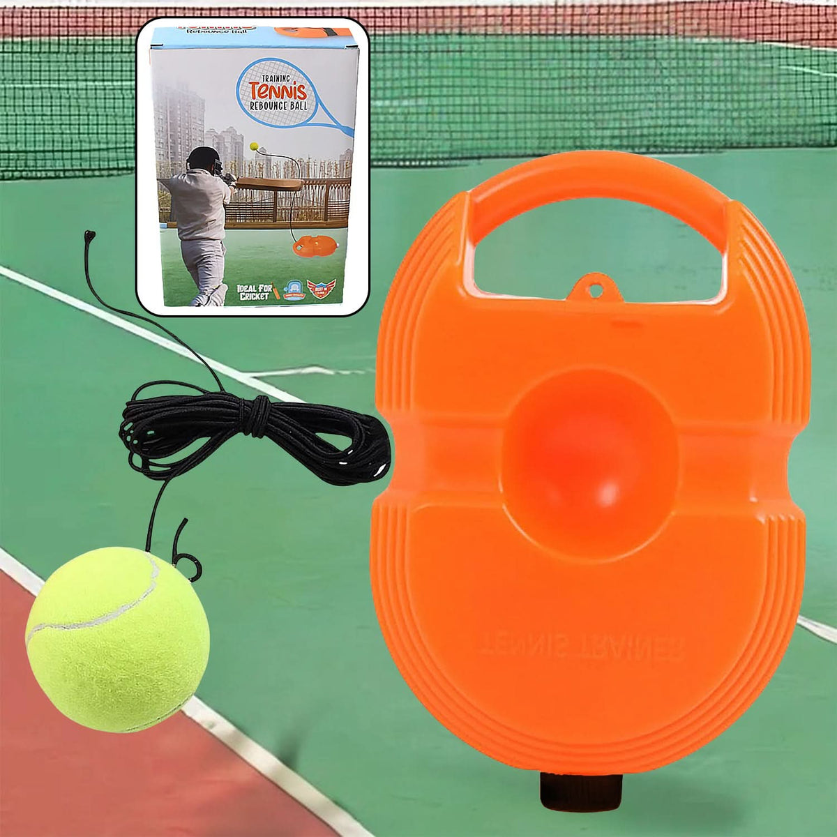 Tennis Trainer Rebound Ball with String Practice Gear for All Ages HP DD