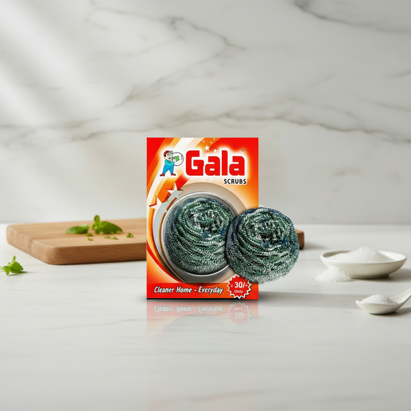 Gala Steel Scrubber Combo Set (Pack of 12) HalfPe - FW -TPT
