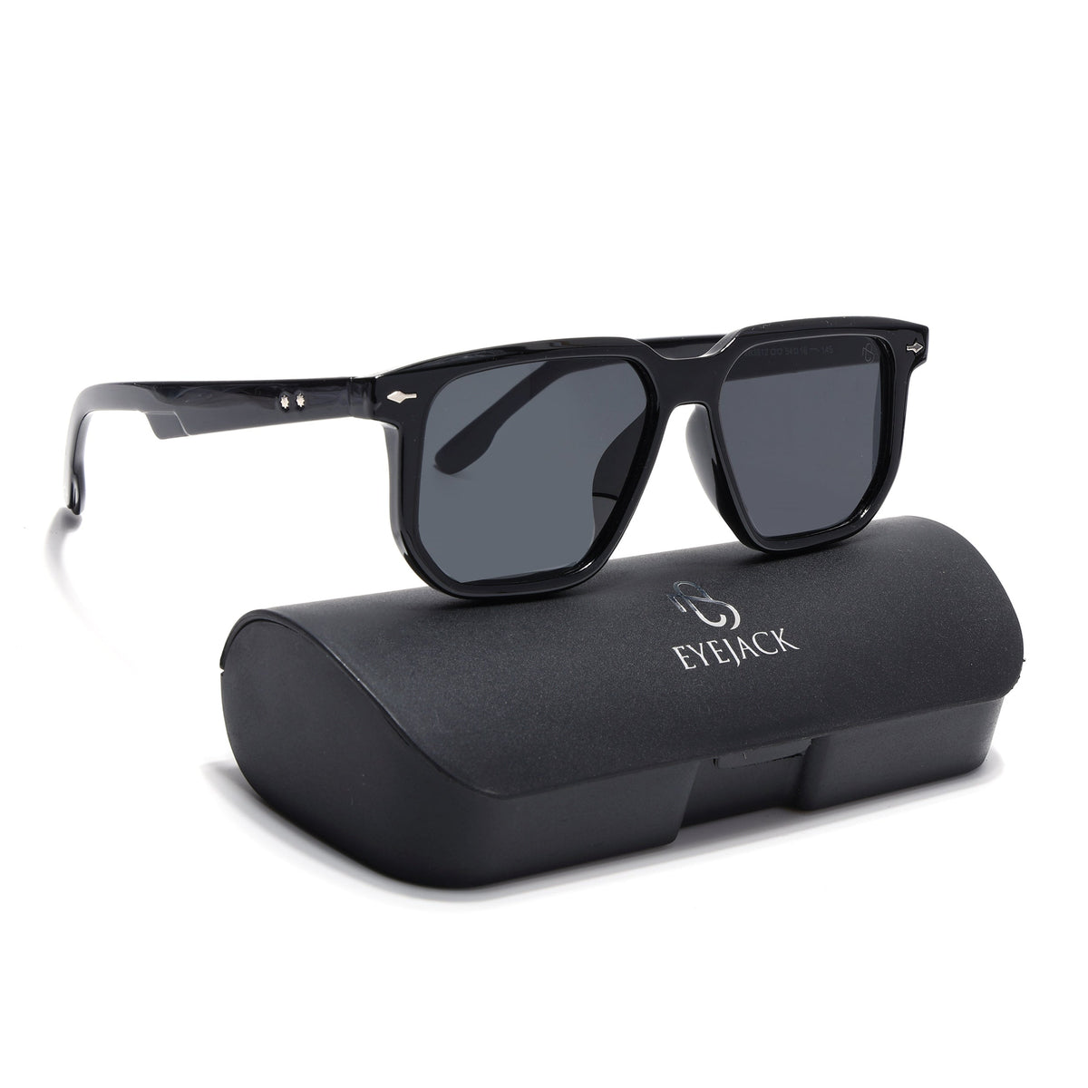 Eyejack Black Wayfarer Sunglasses for Men and Women - Style 2169 - with box packaging