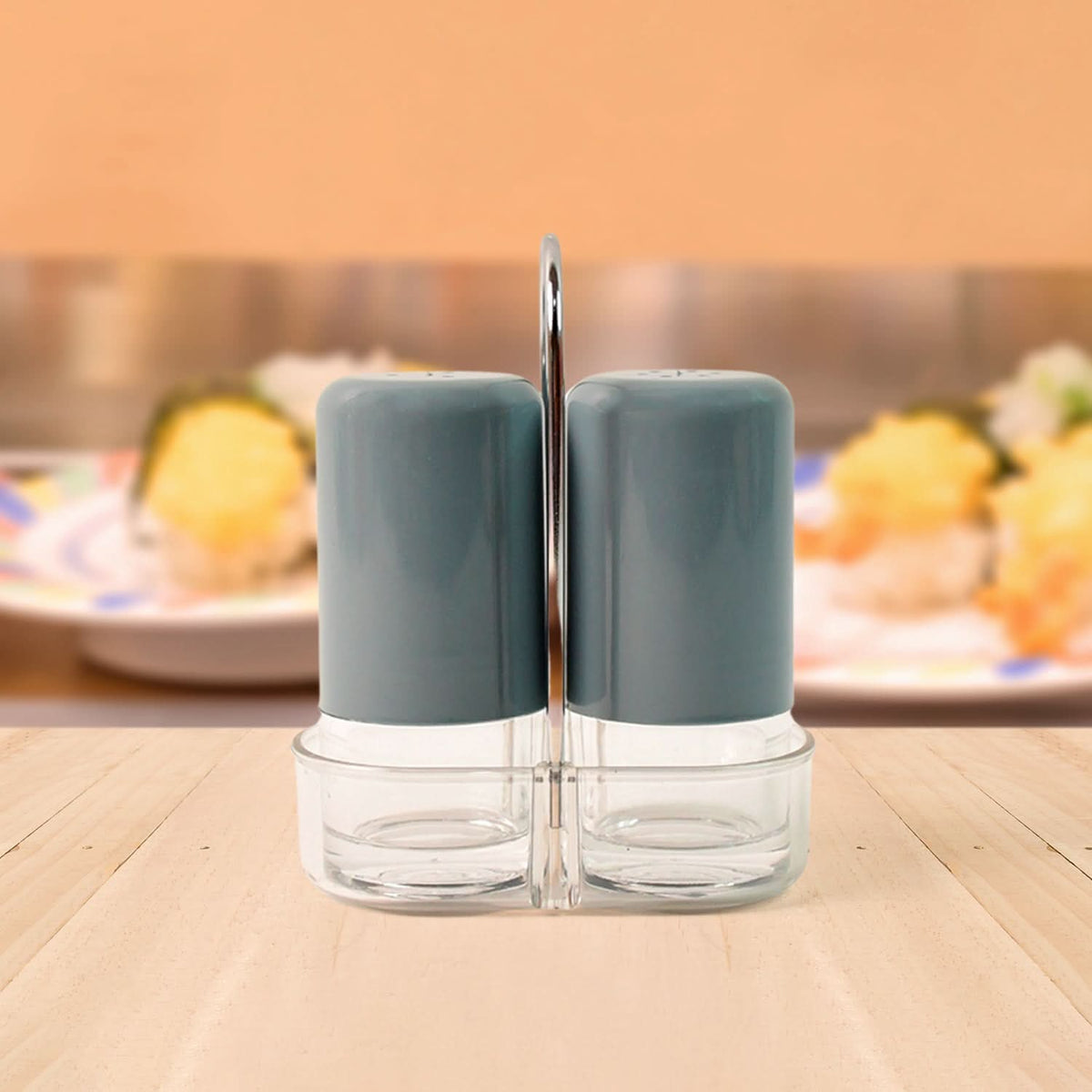 Apex Victory Salt Pepper Dispenser Set 2 Pcs Acrylic Seasoning Shaker HP DD