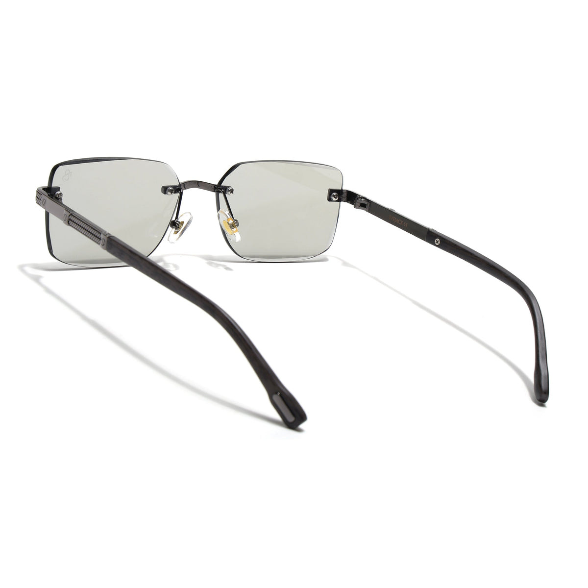 Essence Noble Grey Rimless Sunglasses for Men and Women - view 6