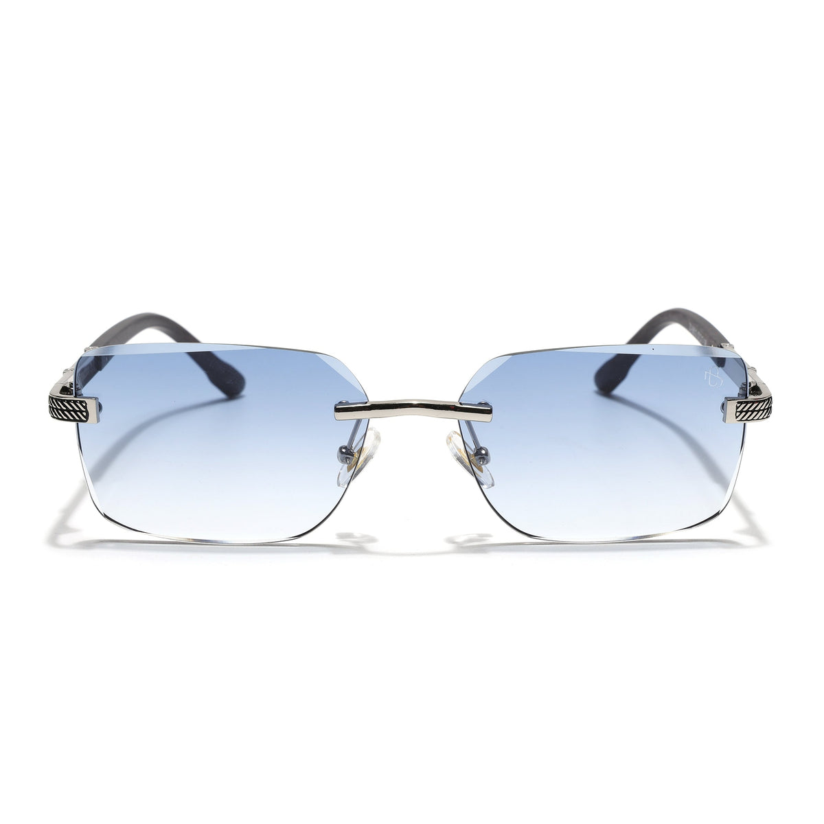 Essence Noble Silver Rimless Sunglasses for Men and Women - view 5
