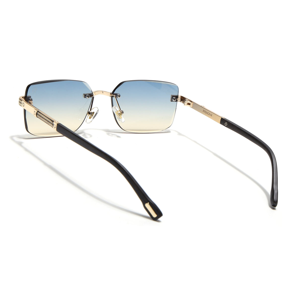 Essence Noble Golden Rimless Sunglasses for Men and Women - Style 2557 - view 6