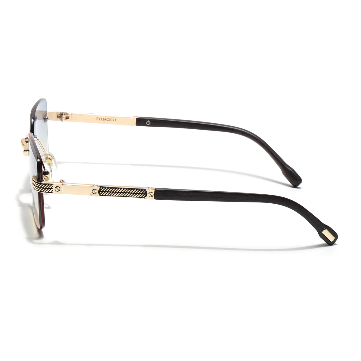 Essence Noble Golden Rimless Sunglasses for Men and Women - Style 2557 - view 7