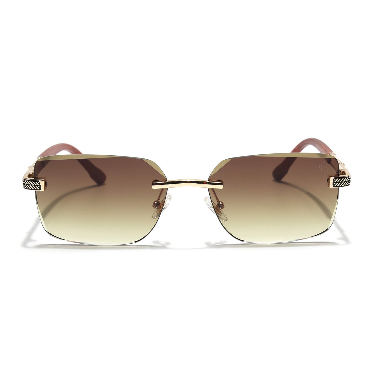 Essence Noble Golden Rimless Sunglasses for Men and Women - Style 2558 - view 5