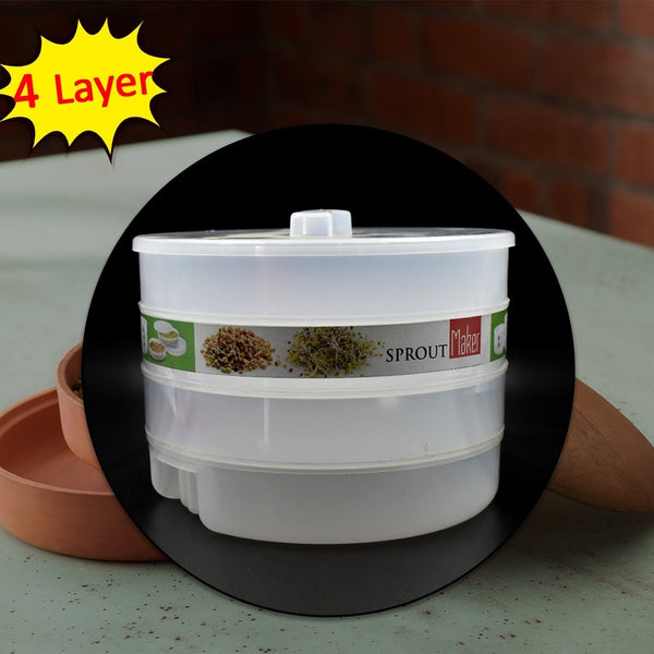 Sprout Maker 4 Layer Used In All Kinds Of Household And Kitchen Purposes For Making And Blending Of Juices And Beverages Etc.