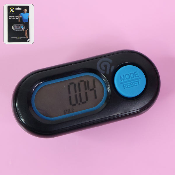 Digital Step Distance Pedometer With Lcd Display (1 Pc)