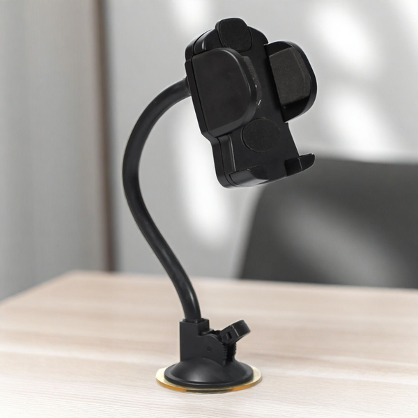 Car Phone Mount Long Arm Mobile Holder with Strong Suction Cup