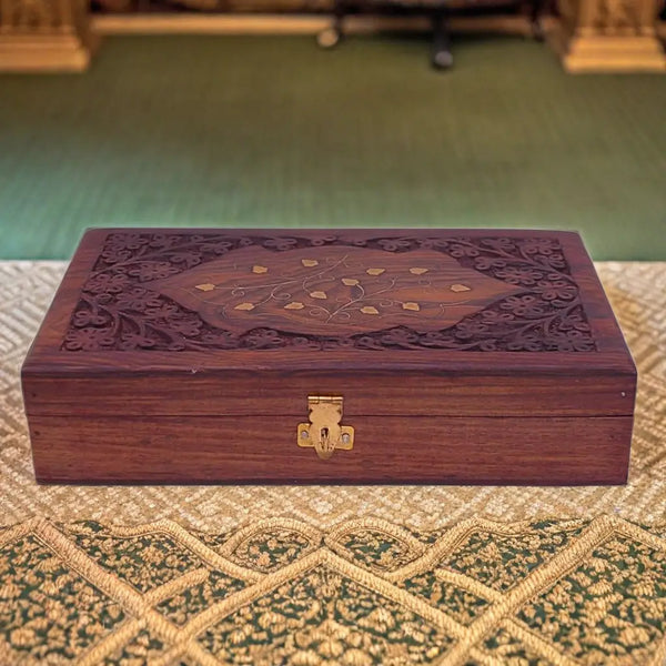 Santarms Sheesham Wood Jewellery Box (Brown) Santarms