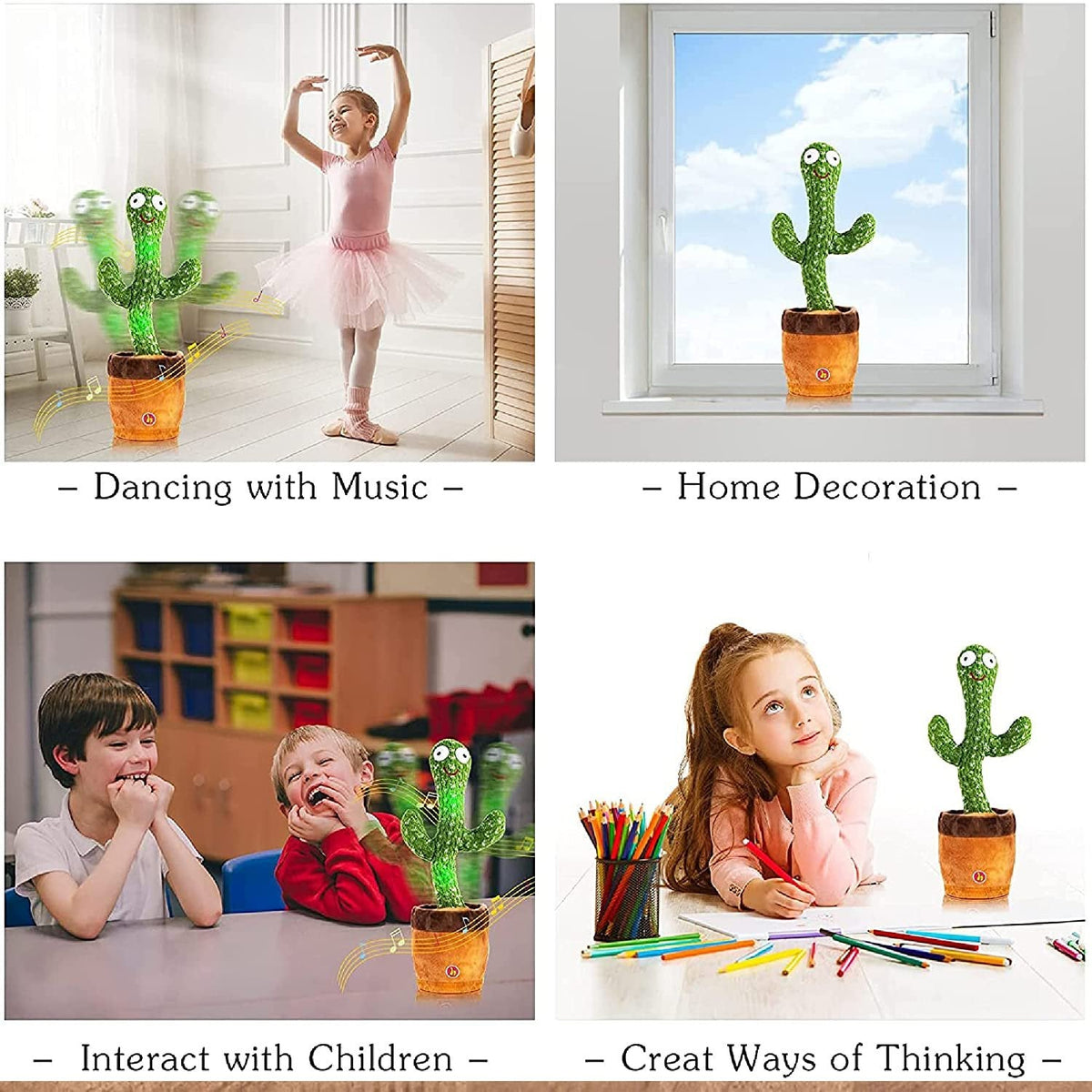 Dancing Cactus Toy for kids HP DD