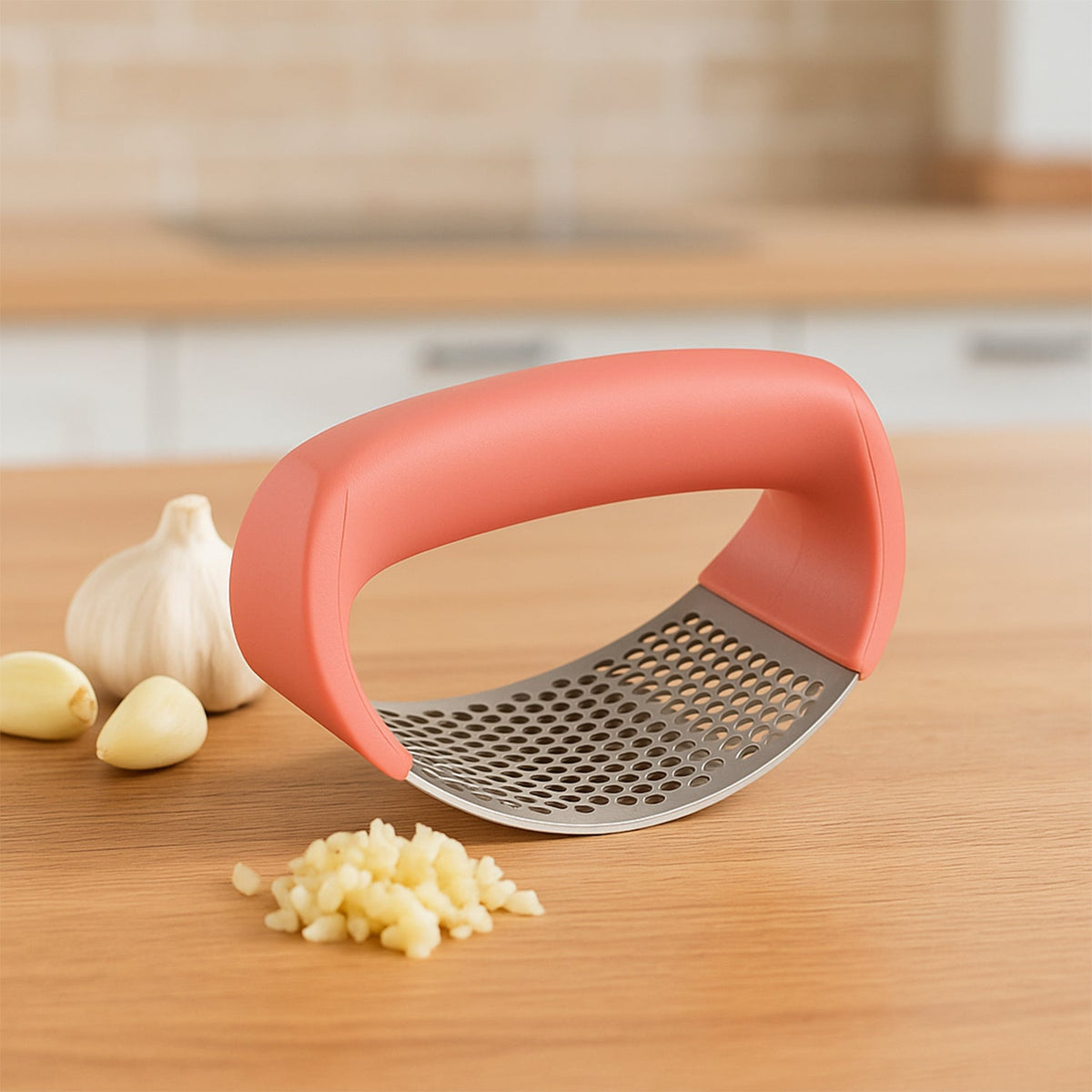Supermom Premium Curve Garlic Press Crusher (1 Pc) HP DD