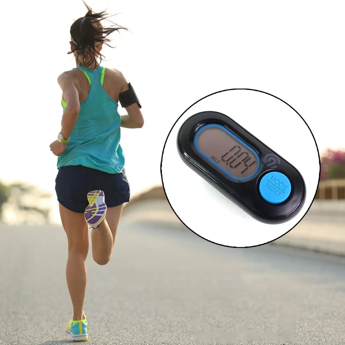Digital Step Distance Pedometer With Lcd Display (1 Pc) HP DD