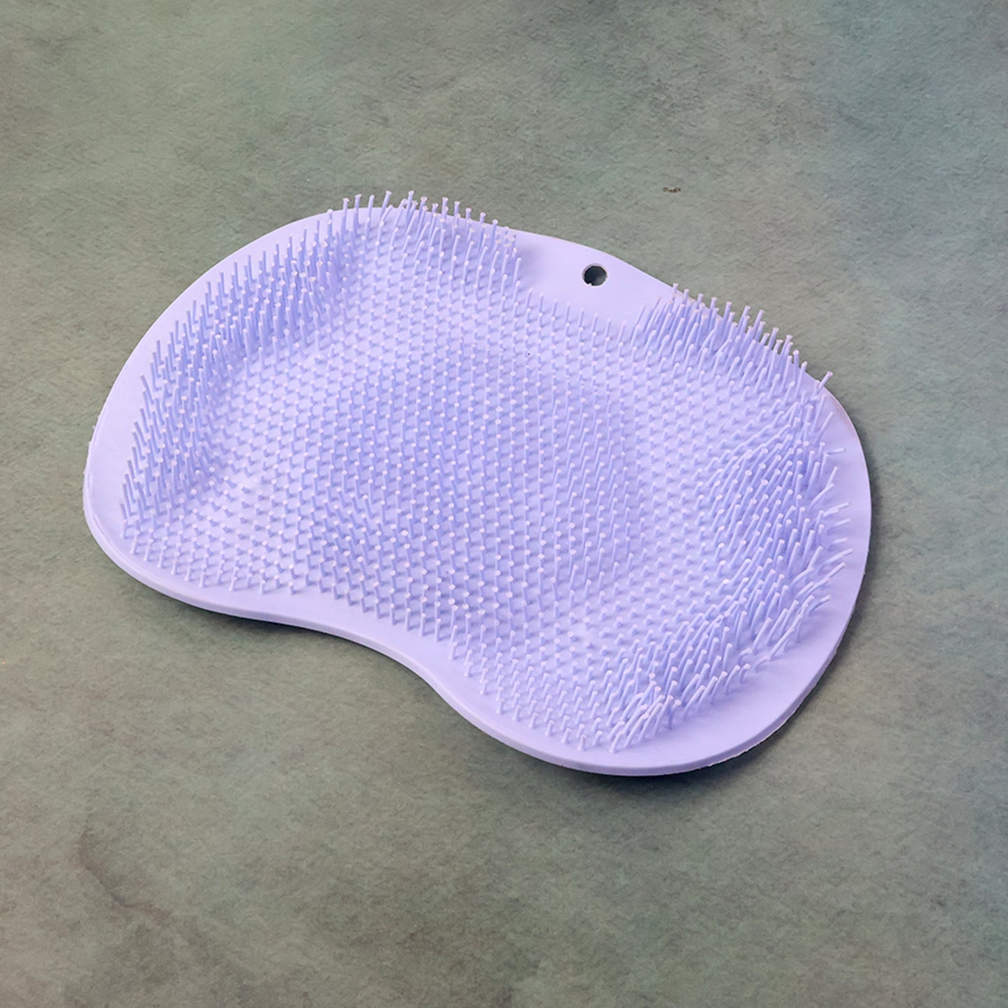 Green Silicone Bath Massage Cushion Suction Cup Exfoliating Foot Scrubber Mat