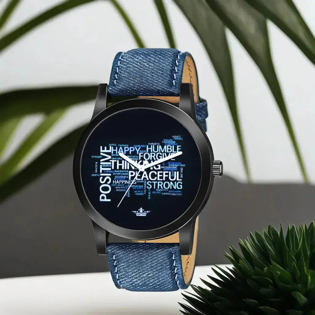 LOREM Multicolor Be Positve Analog Watch For Men LR60 LOREM