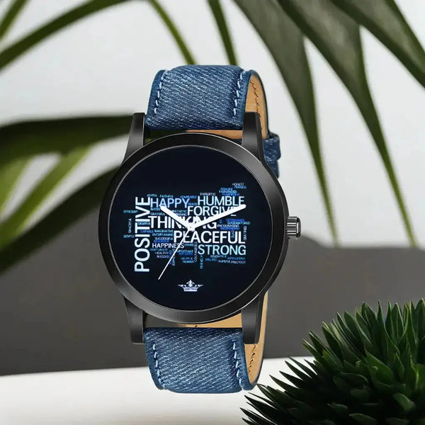 LOREM Multicolor Be Positve Analog Watch For Men LR60 LOREM