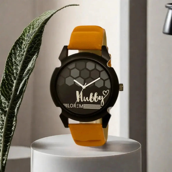 LOREM Black Wifey Analog Watch For Men LR32 LOREM