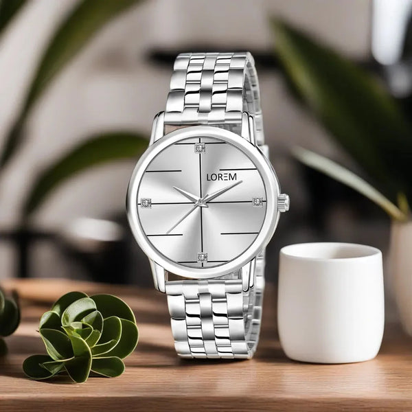 LOREM White Standard Analog Watch For Women LR321