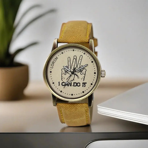 LOREM Grey I Can Do it Analog Watch For Men LR30 LOREM