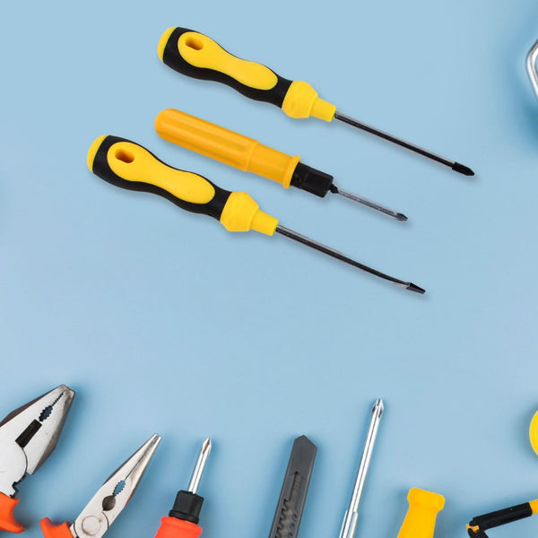 7 Pcs Hand Tool Kit And Magnetic Wristband For Holding Screws Bolts Drill Bits