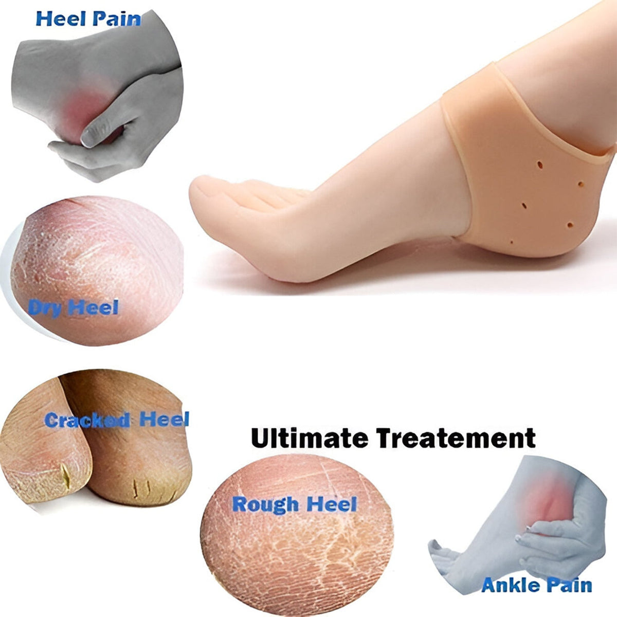 Kid Silicone Heel Protectors (1 Pair) HP DD