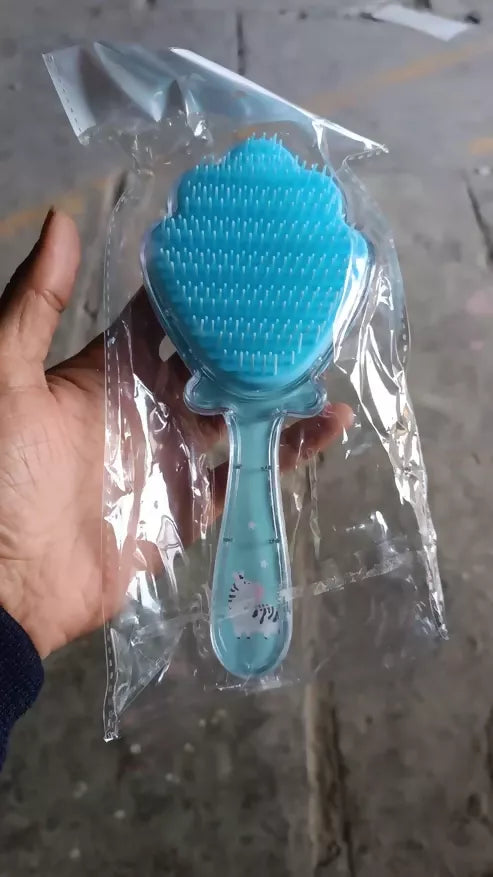 Cartoon Hair Brush Massage Shower Comb Blur Wet Salon-1 Pc ABHI Mobiles