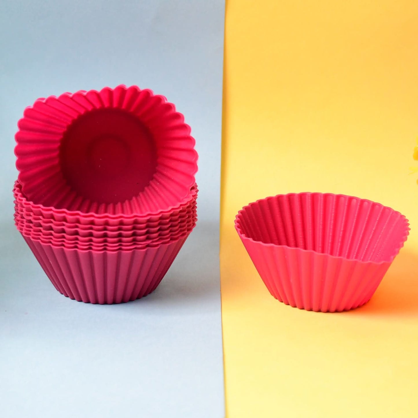 Silicone Cup Cake Mould (10 Pcs Set) HP DD