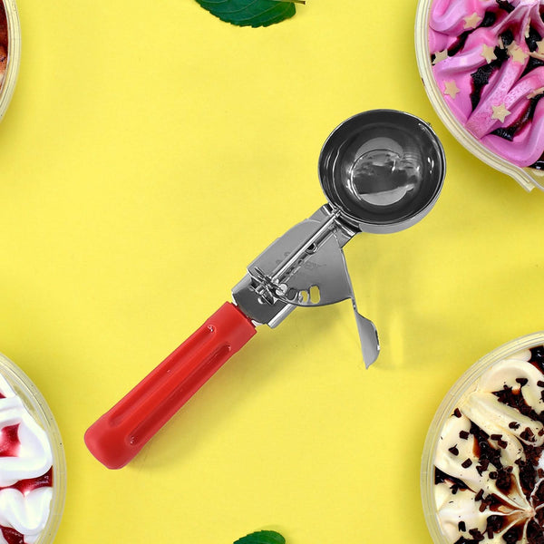 Apex Ice Cream Scoop 70 Ml Stainless Steel Head With Ergonomic Handle (1 Pc)