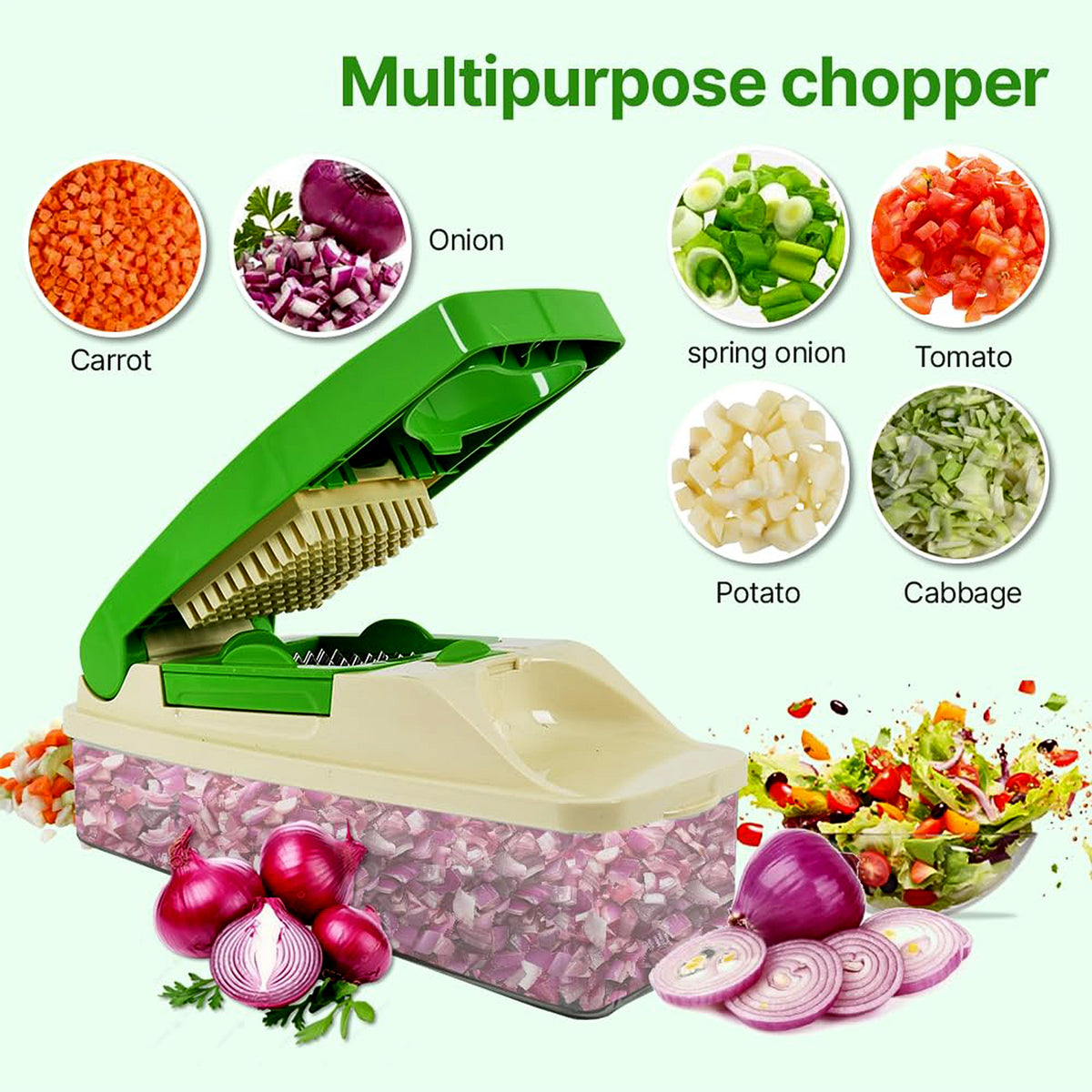 Supermom Quick Nicer Dicer Multipurpose Vegetable Fruit Chopper