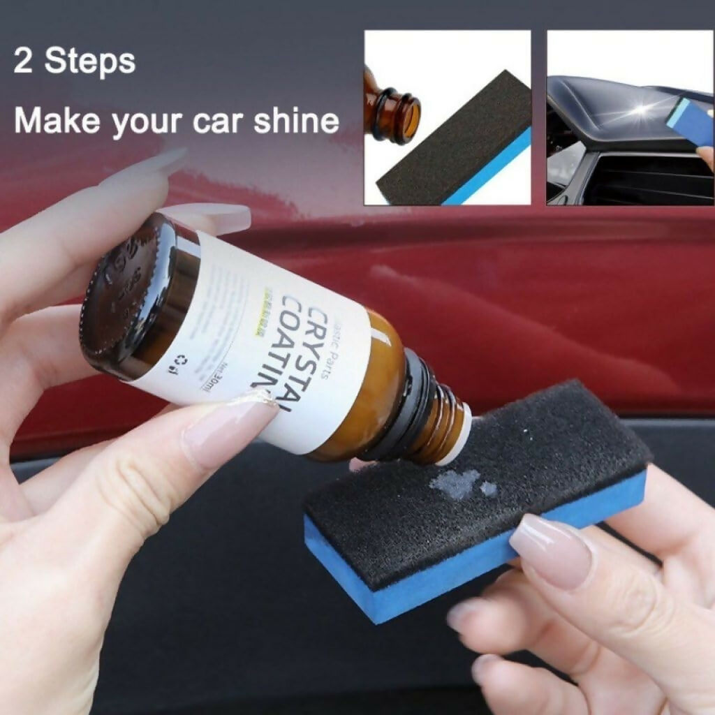 Plastic Parts Crystal Coating - 30ml for Car and Bike Interior Protection Bindal