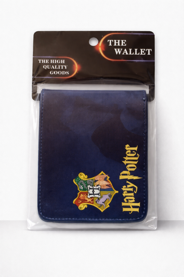 Harry Potter Premium PU Leather Slim Wallet – Hogwarts Printed Unisex Card Holder for Men & Women SAHANA GIFTS & STATIONARY