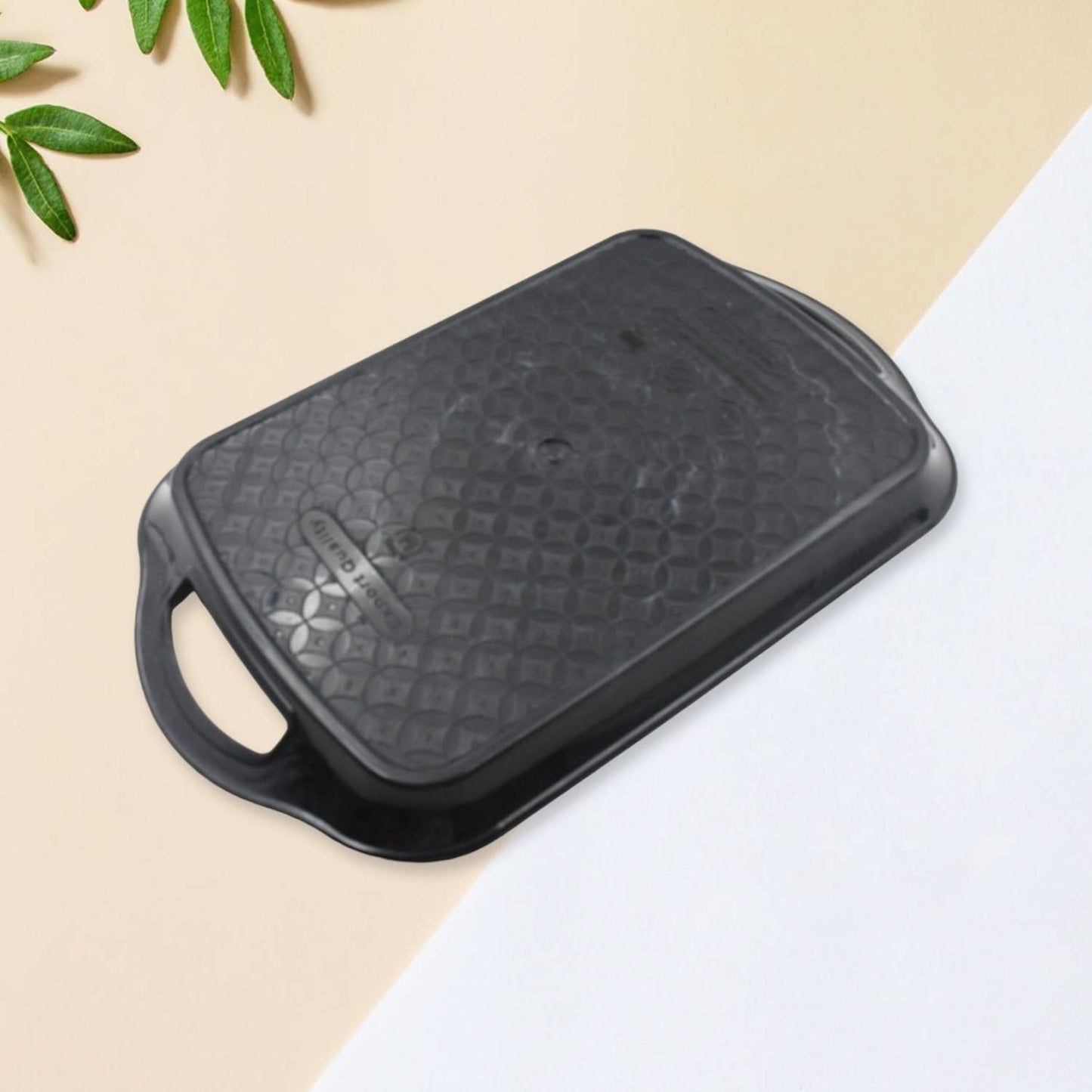 Fancy Serving Tray Set 3-Piece Melamine Trays for Home & Office