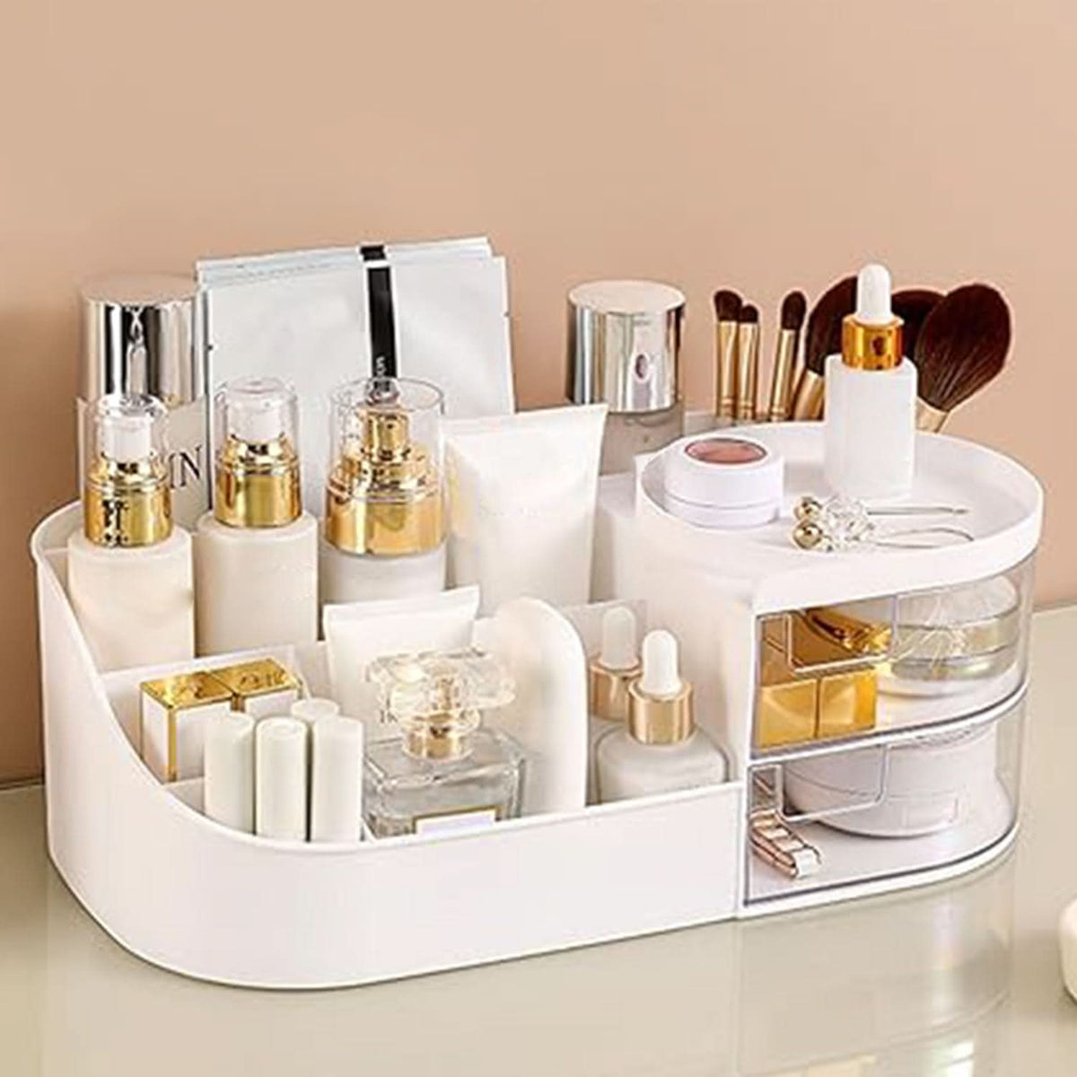 Multi-functional Plastic Vanity Storage Box HP DD