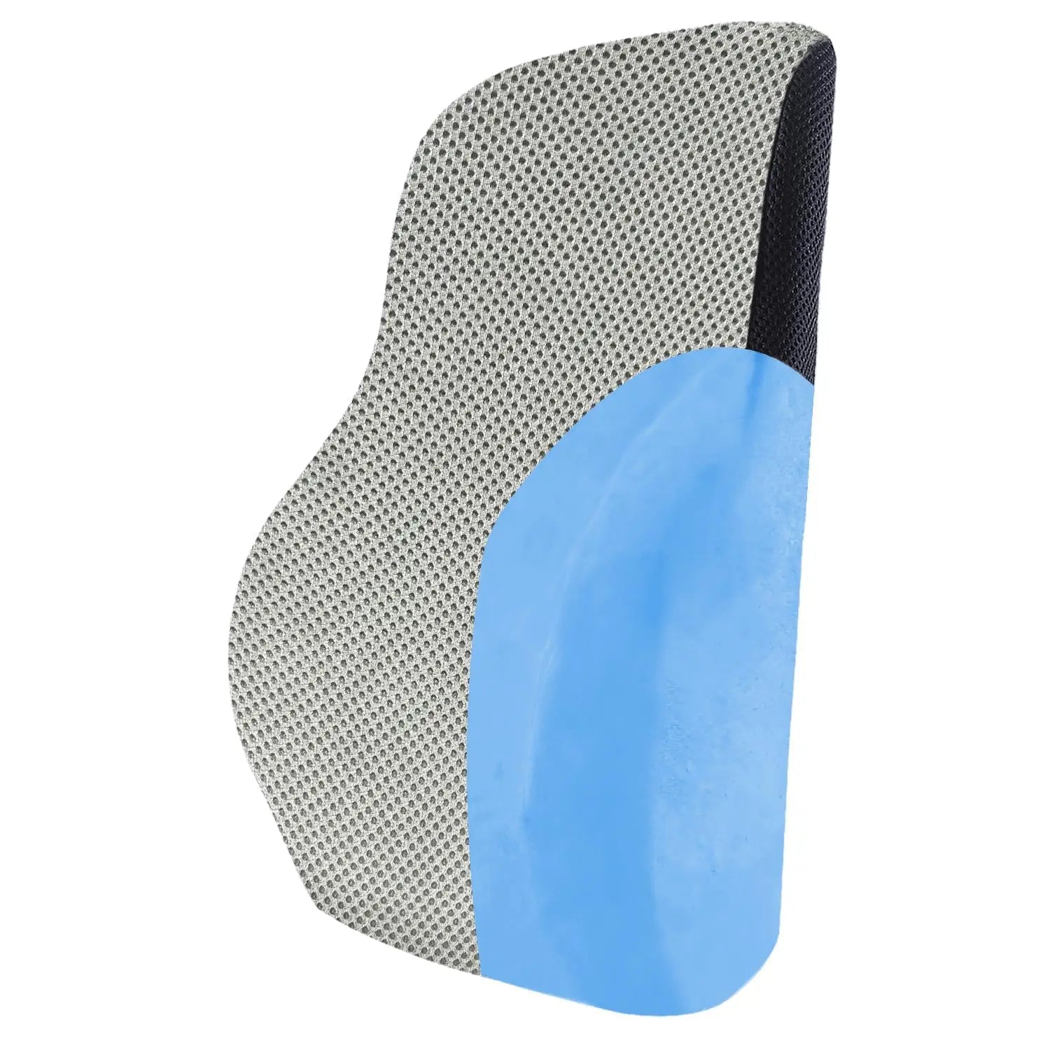 Sleepsia Memory Foam Back Support for Office Chair | Lumbar Support for Office Chair, Car Seat Back Support,(Gel Infused, Grey/Black)