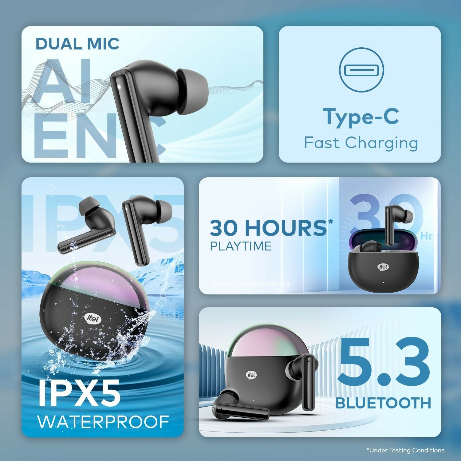 itel S9 Ultra Wireless Earbuds with Enhanced Bass & Voice Clarity LUCKY MOBILES & ELECTRONICS