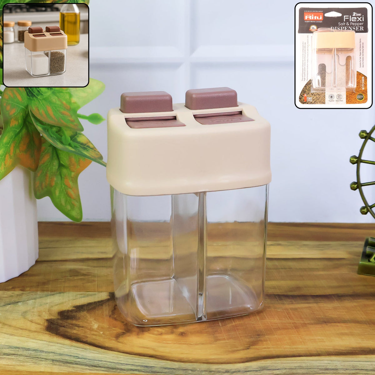 Ritu Premium 2-in-1 Salt And Pepper Dispenser HP DD