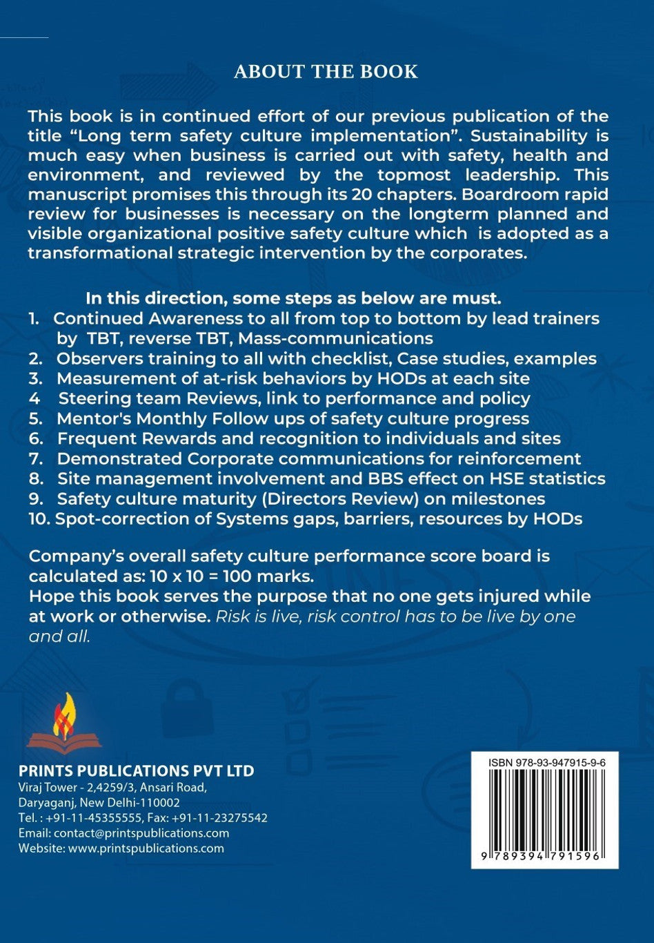 Behavioural Safety Culture Transformation by prints publications Prints Publications