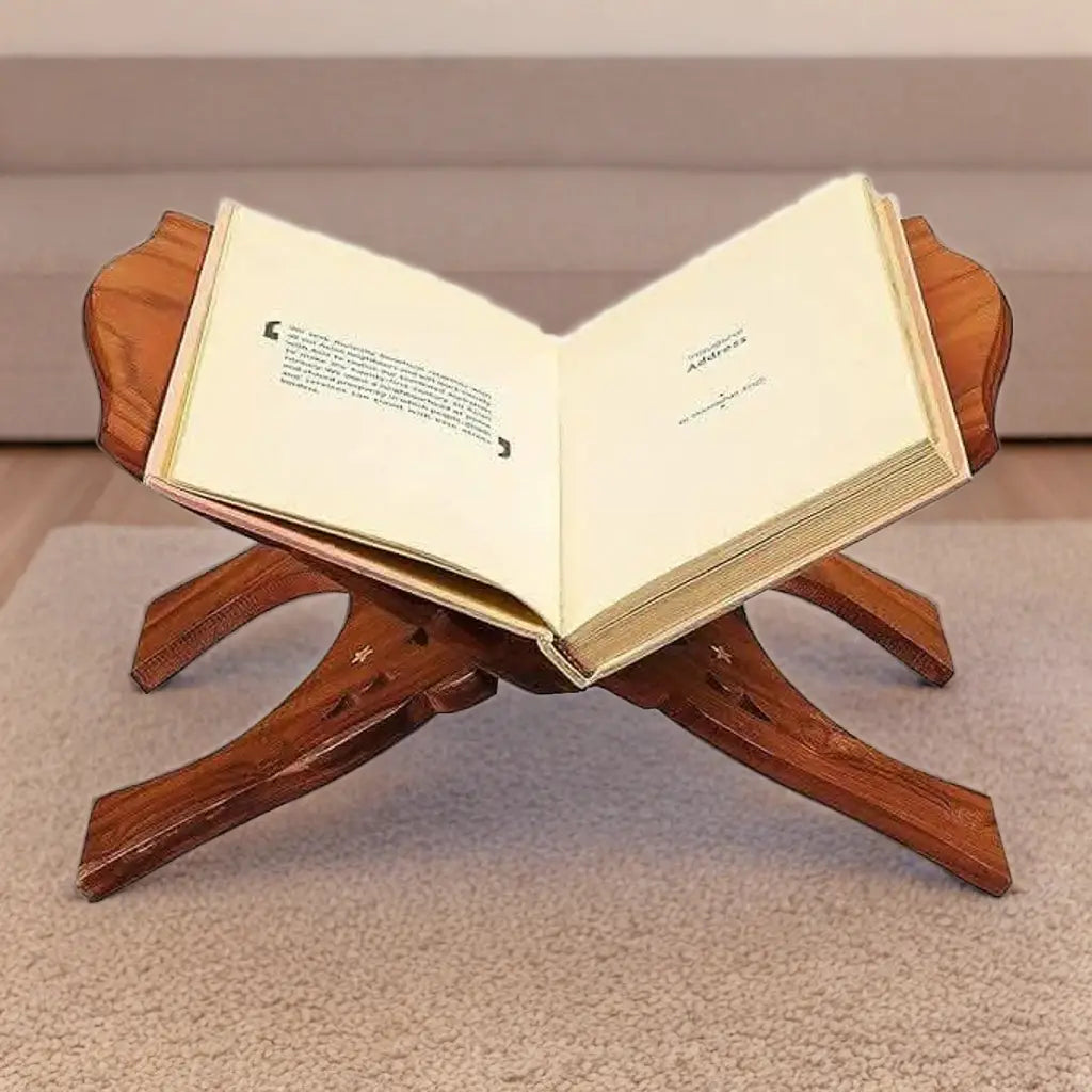 Santarms Wooden holy Bible Stand Foldable Book rehal for Reading Santarms