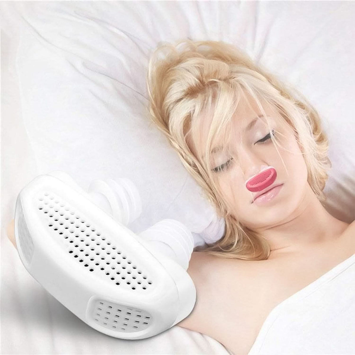 2 In 1 Anti Snoring And Air Purifier Nose Clip Anti Snoring Device (1 Pc With Plastic Case) HP DD