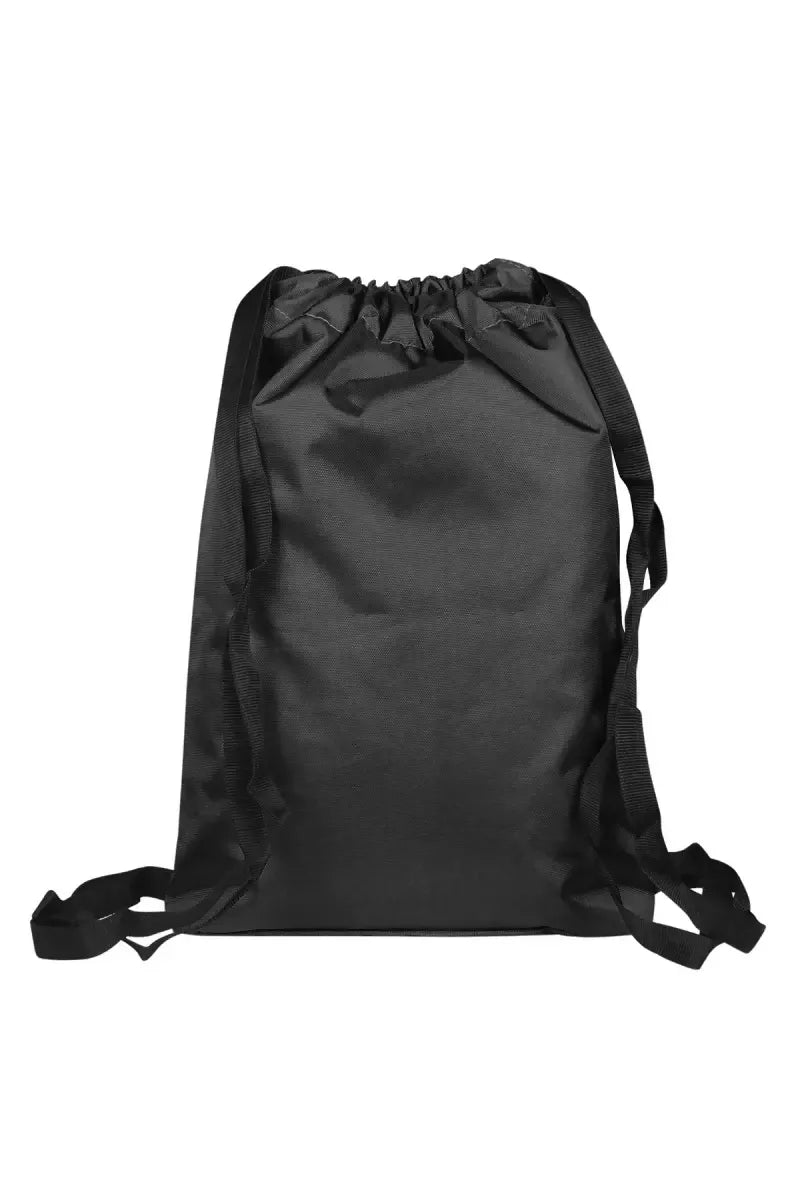 Double Shoulder Travel Drawstring Backpack for Unisex - Black SUPER
