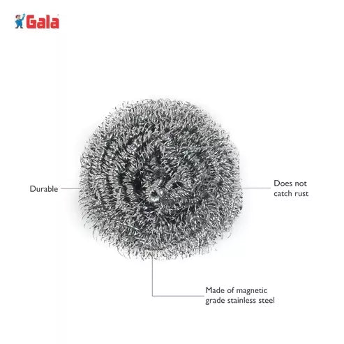 Gala Steel Scrubber Combo Set (Pack of 4)