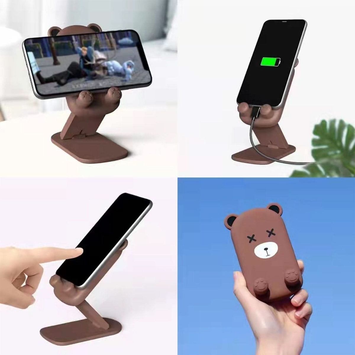 Cute Cartoon Design Multi-angle Adjustable Foldable Mobile Stand HP DD